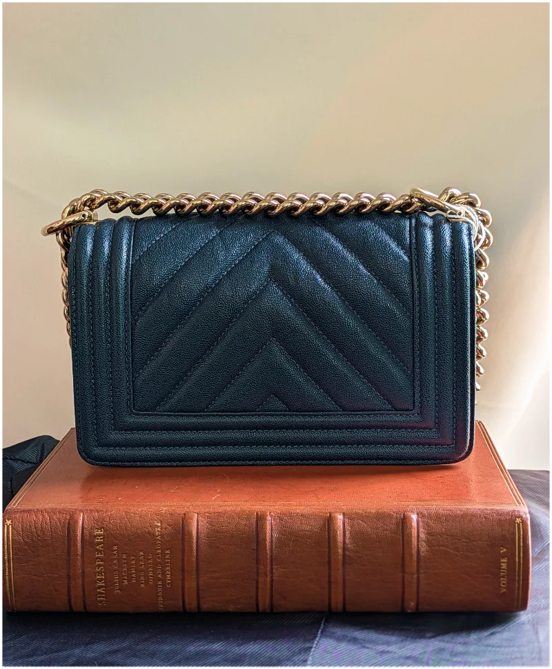 Chanel Caviar Chevron Quilted Boy Bag — image 4