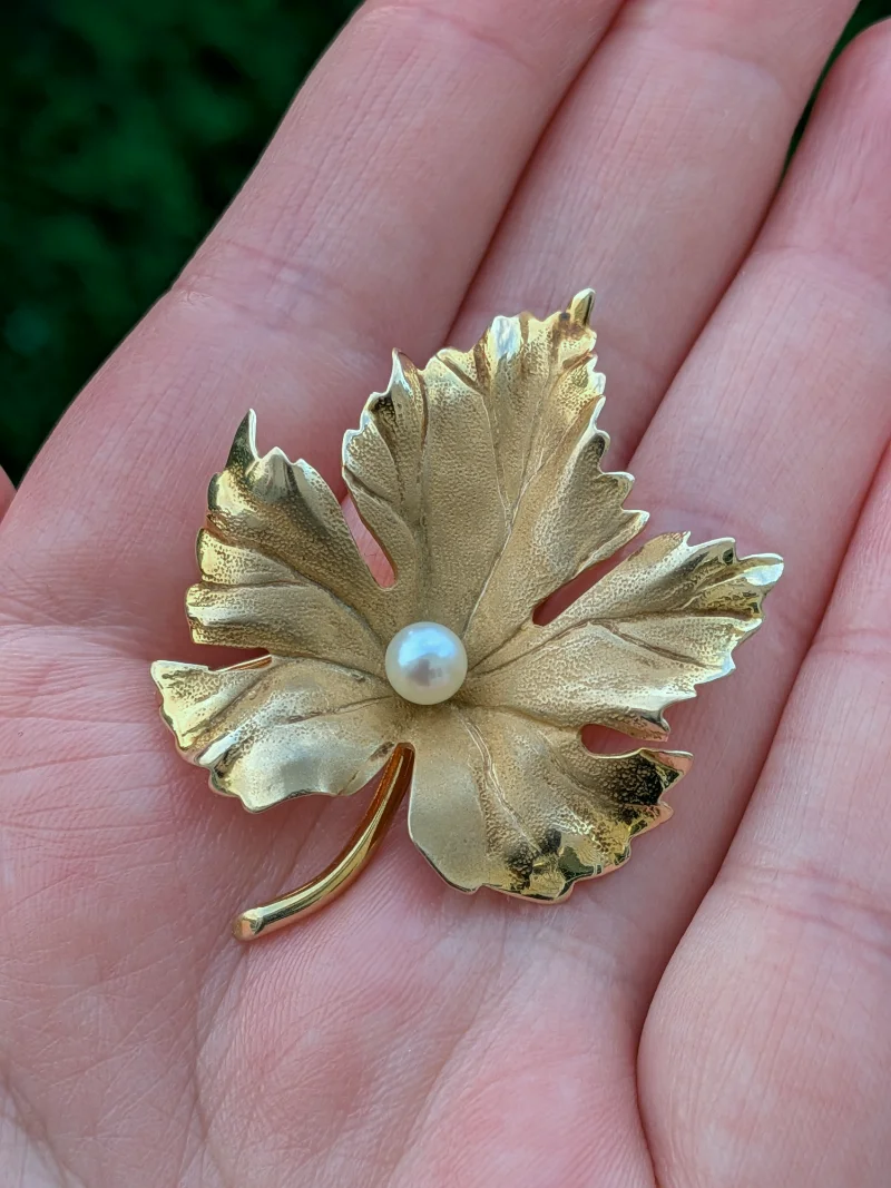 Tiffany and Co Leaf Brooch — image 1