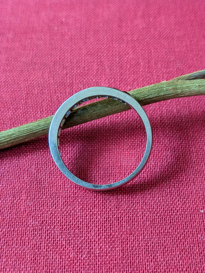 Art Deco Calibré Sapphire Band — image 4