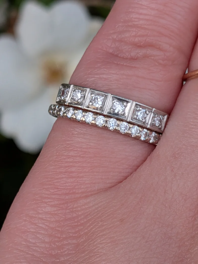 Engraved Spanish Diamond Band — image 4