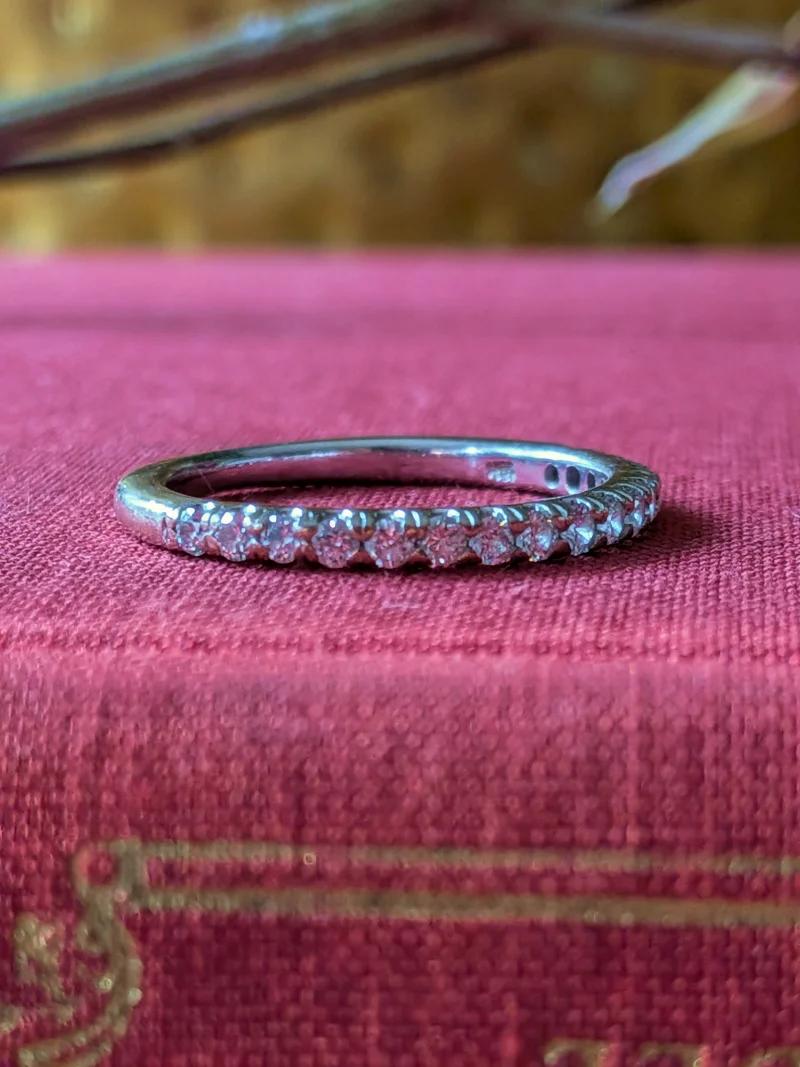 White Gold Diamond Band — image 4