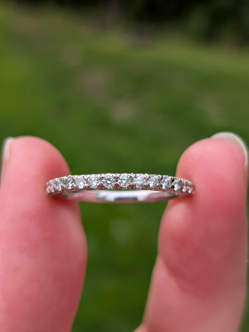 White Gold Diamond Band — image 1