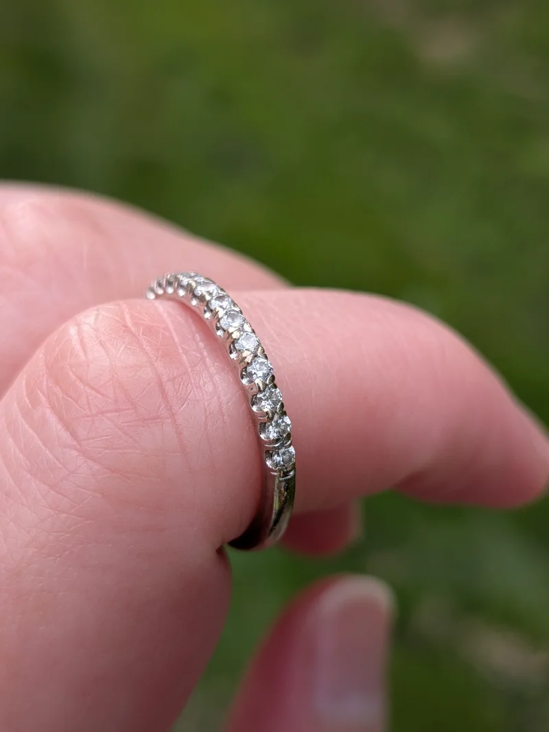 White Gold Diamond Band — image 2